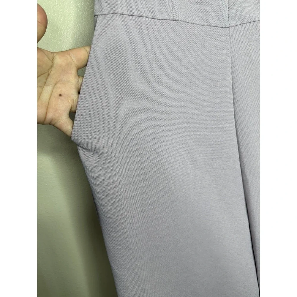 Ann Taylor Factory Lavender V-Neck Wide Leg Belted Jumpsuit Purple Size 10 boho